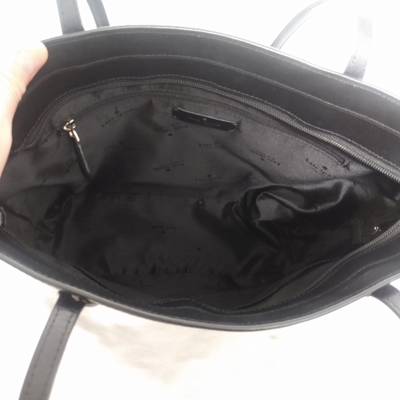Kate Spade large Jada tote black matte finish EUC - Picture 4 of 7